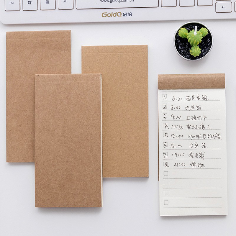 [Rico Stationery] Craft Paper Cover Notepad To-do List Notepad