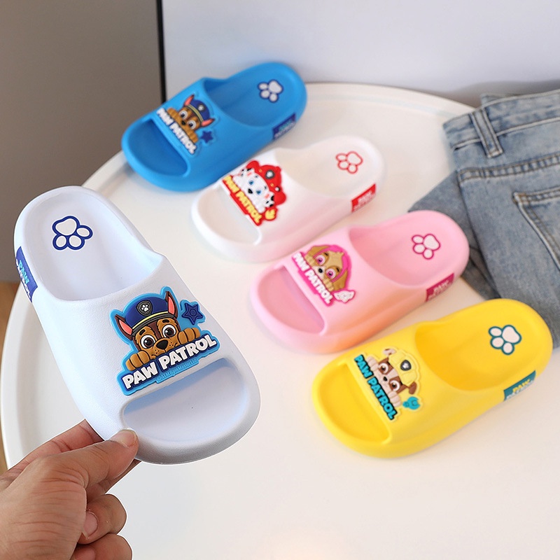 PAW Patrol รองเท้าแตะ ทรง  ลาย  แบบมีรู สำหรับเด็ก รองเท้าหลุม