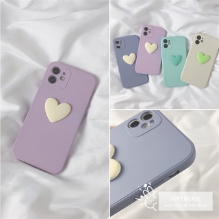 เคสโทรศัพท์มือถือ TPU แบบนิ่ม ลายหัวใจ 3D สีพื้น สําหรับ Realme 11 Pro Pro+ V30 V30T GT Neo 5 SE