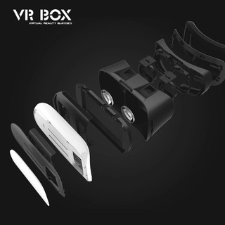 VR Case (ของแท้) RK5th แว่นตาสามมิติ Virtual Reality Glasses For 4.7" - 6.0" Smart Phone (สีขาว)  #311