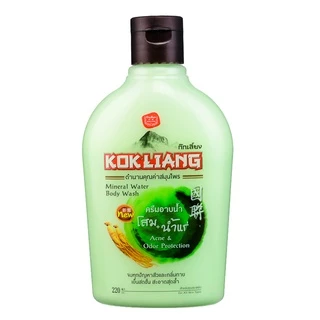 Kokliang ก๊กเลี้ยง แพ็ก 3 ครีมอาบน้ำ สูตรมิเนอรัล วอเตอร์ x 3 แถมฟรี สบู่สมุนไพร สูตรอโลเวร่า