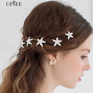 * Starfish U รูปร่างถักเปียหมวกนิรภัย Hairpin แต่งงานอุปกรณ์เสริมผม