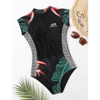 New shein swimsuit ซิปหน้า พร้อมส่ง