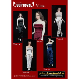 ฟิกเกอร์ โมเดล ของสะสม งานแบช VORTOYS V1012 1/6 Female Conjoined Skirt