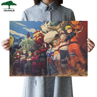 NARUTO Dlkklb Classic Anime โปสเตอร์ลายการ์ตูนนารูโตะสําหรับตกแต่งบ้าน