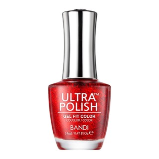 ยาทาเล็บกึ่งเจล Ultra Polish UP505G - Red Sparkle