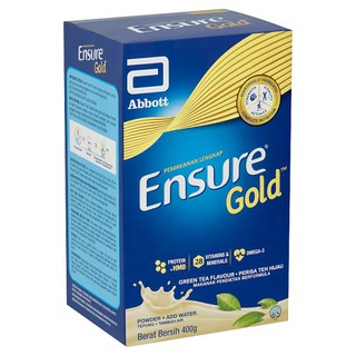 Ensure สีเขียวรสชาติผงโภชนาการที่สมบูรณ์แบบ400g