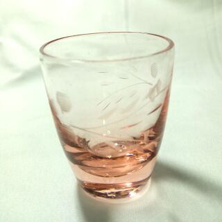 แก้วน้ำขนาดจิ๋วสีชมพู