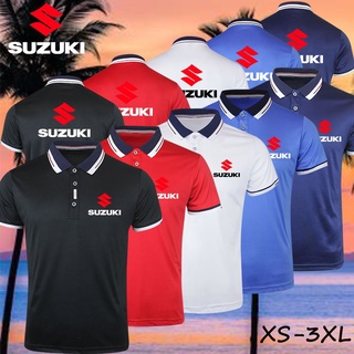 ใหม่ล่าสุด เสื้อยืดโปโล คอปก แขนสั้น พิมพ์ลาย Suzuki คุณภาพสูง สําหรับผู้ชาย 2022