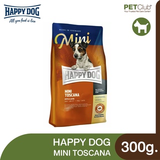 [PETClub] Happy Dog Mini Toscana - อาหารสุนัขพันธุ์เล็ก กลูเต็นฟรีดสำหรับสุนัขที่ทำหมัน [300g.]