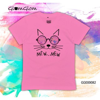 เสื้อยืดลายน่ารัก"MEW" เสื้อยืดเนื้อดีใส่สบาย ไม่หด ไม่ย้วย