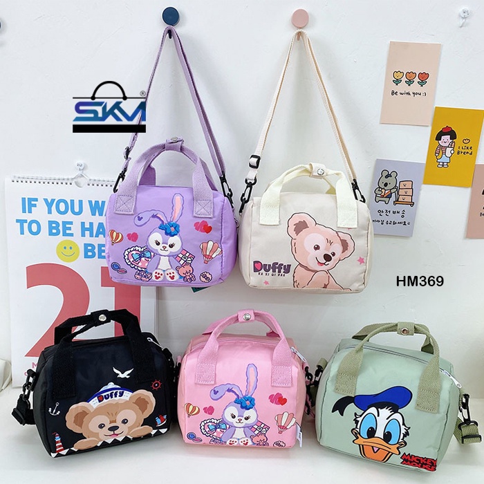 SKM Childrens Boy/Girl Cartoon Cute Diagonal Nylon Small Shoulder Sling Bag HM369 Beg Kanak-kanak