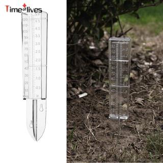 TF▶ Plastic Rain Gauge Clear Rain Water Meter Measuring Device for Garden Lawn