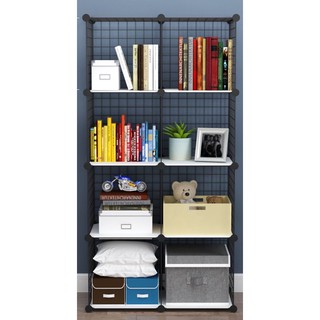 ชั้นเก็บของรวมพร้อมตาข่ายเหล็ก Combined storage shelf with steel mesh