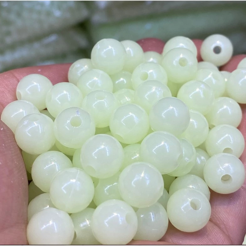 ลูกปัดอะคริลิคเรืองแสง DIY สําหรับทําเครื่องประดับ 4มม-16มม