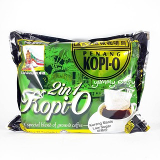 โกปิ โอเลี้ยง Kopi-o Black Coffee 2 in 1 Instant Classic Coffee Malaysian Style - 27g × 28