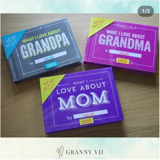 หนังสือไดอารี่ What I Love About My Mom Grandma Grandpa by Me