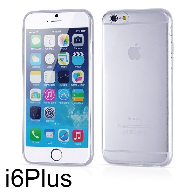 (ลดล้างสต๊อก) เคสซิลิโคนใส iPhone 6Plus/6sPlus บาง 0.3mm สีขาวใส