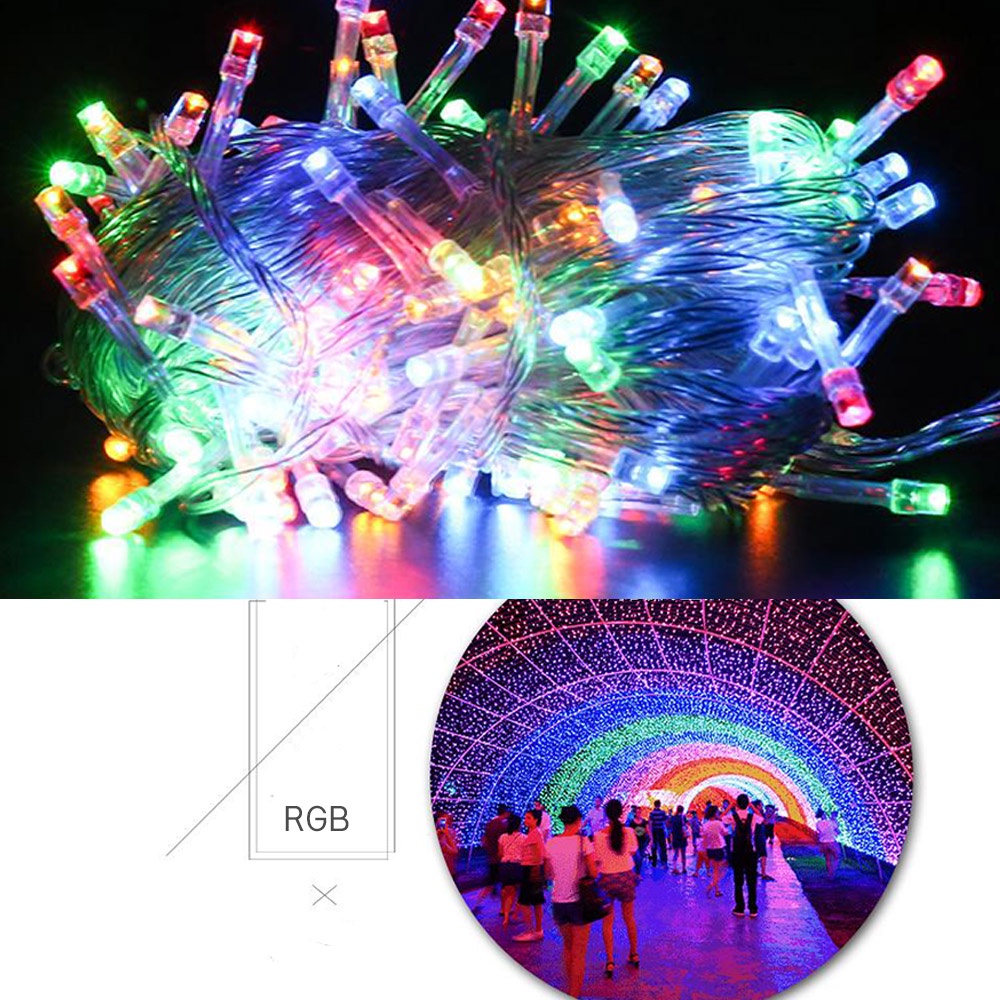 NEOBEE ไฟหยดน้ำไฟเส้น 220v ไฟกระพริบ นิ่ง 10เมตร 80led กันน้ำกลางแจ้ง ประดับตกแต่ง ปีใหม่ คริสต์มาส