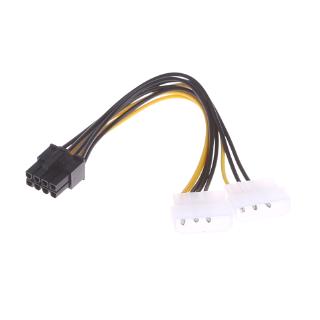 สายเคเบิ้ลอะแดปเตอร์ iorx 2x4 - pin molex lp 4 to 8 - pin pci