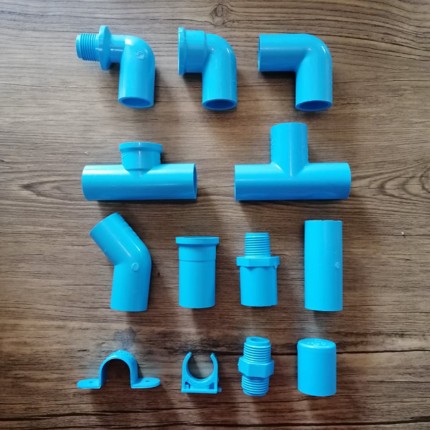 ข้อต่อพีวีซี 1 นิ้ว (1") PVC และ อุปกรณ์ ข้อต่อ ข้องอ สามทาง เกลียวนอกใน อย่างดี ตรา SCG ช้าง ข้อต่อประปา..