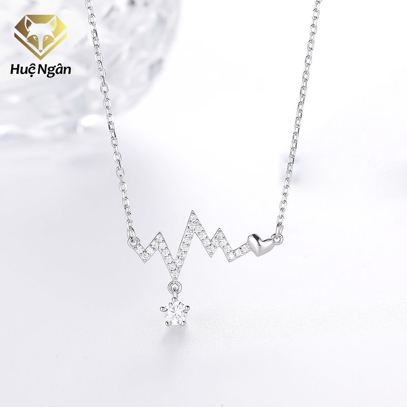Hue Ngan สร้อยคอเงิน 925 - Heartbeat PP1819