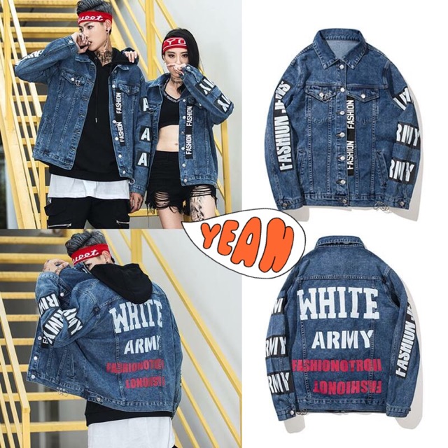 เสื้อยีนส์ (Jacket Jeans Oversize สียีนส์เข้ม)