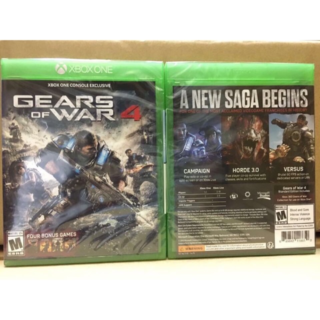 แผ่นเกมส์ XboX One : Gear of War 4
