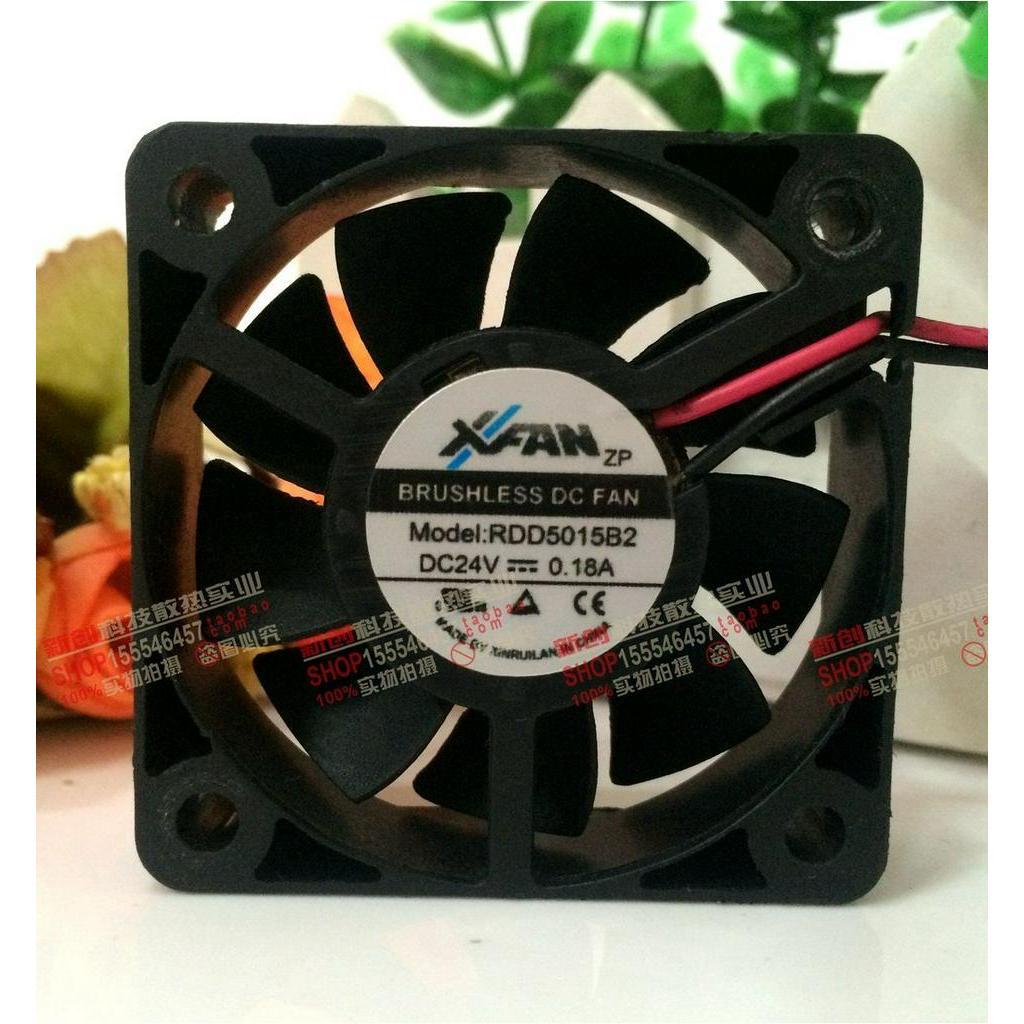 ของแท้ Xinruilian RDD5015B2 DC24V 0.18 5015 5 ซม.พัดลมอินเวอร์เตอร์