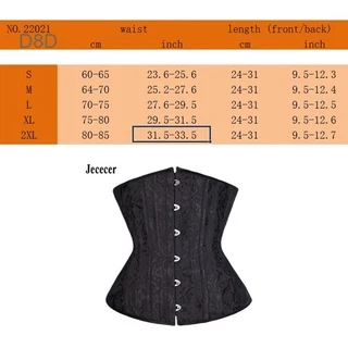 D8 corset ชุดกระชับสัดส่วน ชุดคอร์เซต ปรับรูปร้างหน้าท้อง 5 หัวเข็มขัด แบบปรับระดับได้ กระดูกเหล็ก 14 ชิ้น