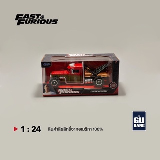 Custom Peterbilt Truck Hobbs &amp; Shaw Hobbs model 1:24 "Fast &amp; Furious" Movie Diecast Model Car by Jada