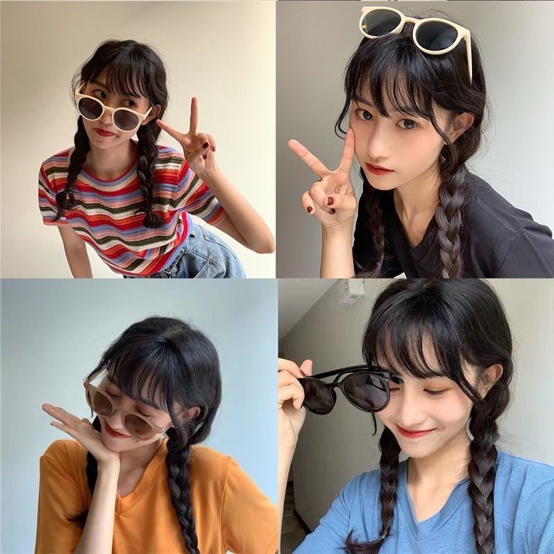 Buy One Get Free Ins Sunglasses Female Korean Version Influencer Same Style Small Face Dance Di 5817