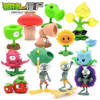 【เก็บเงินปลายทาง】ของเล่นเด็ก พืช ซอมบี้ พืชซอมบี้ ของเล่นโมเดล Plants vs Zombies /ฟิกเกอร