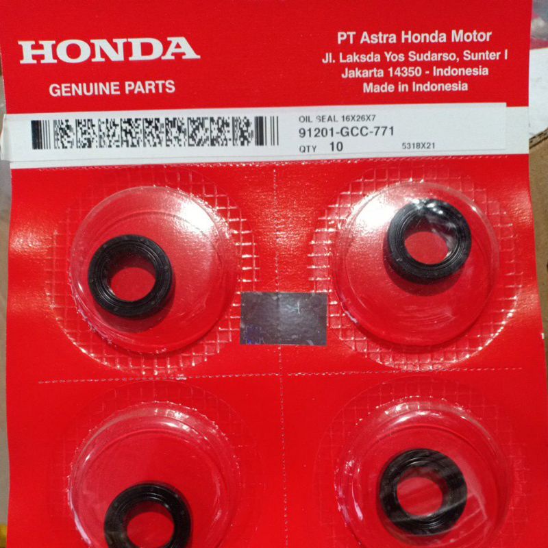 91201-GCC-771 ซีล CRANKSHAFT MAGNIT BEAT SCOOPY MATIC ORIGINAL HGP