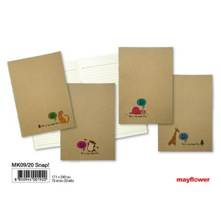 Mayflower Official สมุดตัด 9 ปกคราฟ 15 บาท MK09/20