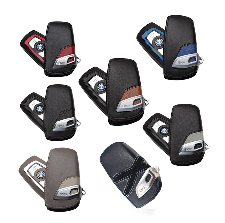 ✨พร้อมส่ง✨รถหนังแท้สำหรับ ฝาครอบกุญแจรถ Car Leather Key Case for BMW M3 M5 G30 F48 F15 F16 F10 F34 F30 F20 GT 325i 525i 520i 528i 116I 118I X1 X3 X4 X5 X6 Car Key Cover Leather Keychain Key Shell - รูปที่ 2