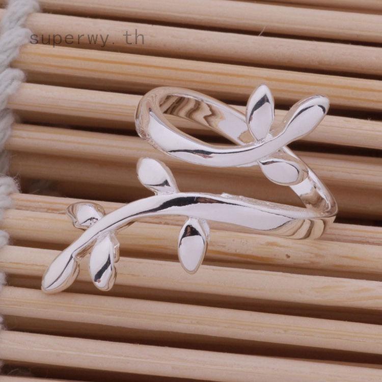 ใหม่แหวนแฟชั่น 925 sterling silver สามารถปรับได้