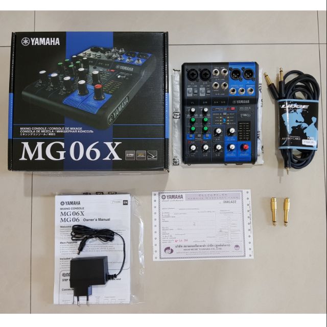 Yamaha Mixer รุ่น MG06X - Black แถมสาย Audio Cable ฟรี!!!