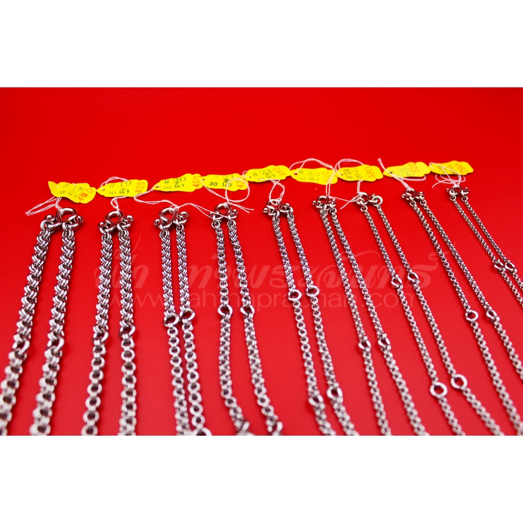 สร้อยพุก สร้อยสแตนเลส #304 ลายห่วงคู่ สร้อยพระอย่างดีจาก 