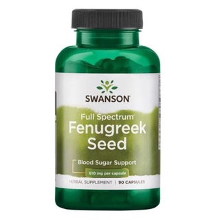 Swanson Premium, Fenugreek Seed 610 mg, 90 Capsules