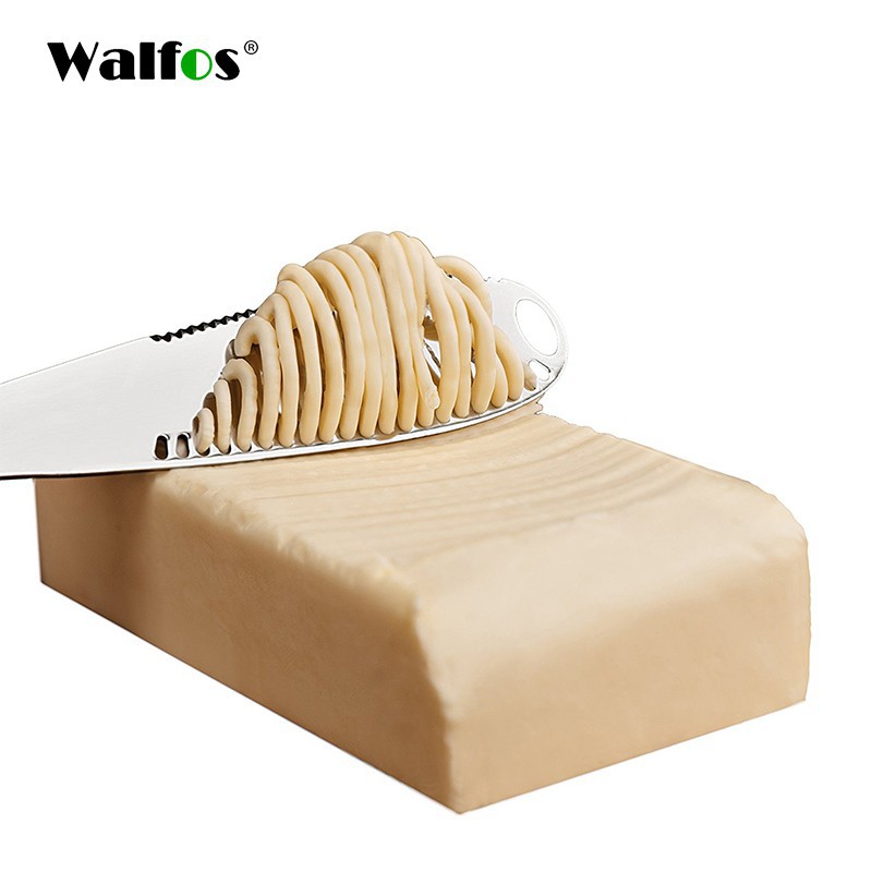 WALFOS มีดเนยขนมหวานแยมสเมียร์ครีมมีดเครื่องมืออาหารเช้า