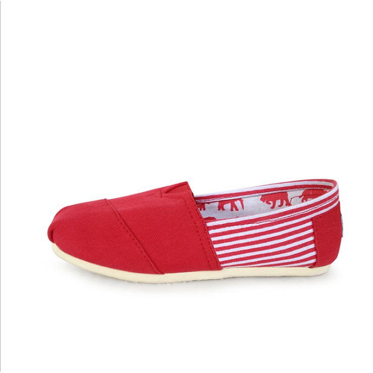 รองเท้าผ้าใบลำลองสำหรับผู้ชายผู้หญิง Toms Shoes