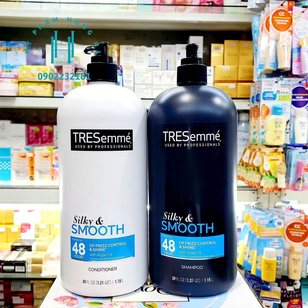 Tresemme American Shampoo, Conditioner, Silky &amp; Smooth Conditioner Shampoo 1150มล