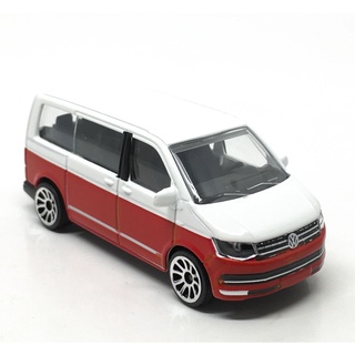 Majorette Volkswagen T6 - Red/White Color /Wheels 5U /scale 1/61 (3 inches) no Package