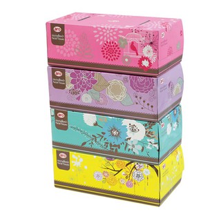 เอโร่ กระดาษเช็ดหน้าลายวินเทจ 150 แผ่น (4 กล่อง) Aro Vintage Pattern Facial Tissue 150 Sheets (4 Boxes)