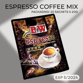 กาแฟ สำเร็จรูป B&amp;W Instant Espresso Coffee mix 20 ซอง