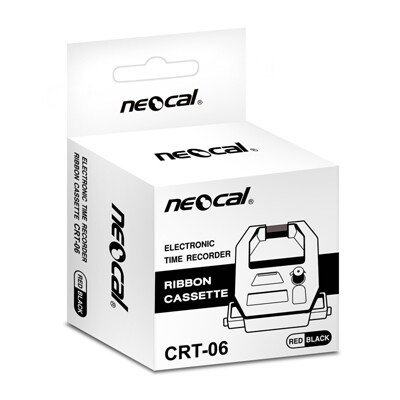CRT-06 หมึกสีแดง-สีดำ ผ้าหมึกเครื่องตอกบัตร นีโอแคล ของแท้ ของใหม่