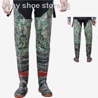 จัดส่งทันที❐✑กางเกงพีวีซี กางเกงลุยน้ำ การเกงเดินป่า กางเกงทำนา กางเกงกันน้ำ Camouflage Military Waterproof PVC Pants Bo