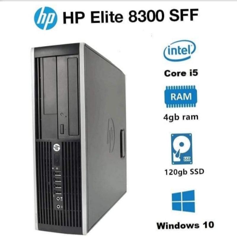 HP Compaq Elite 8300 SFF Desktop (Intel Core i5-3rd Gen / 4GB RAM / 120GB SSD