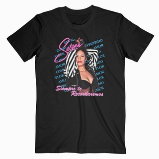 tshirtเสื้อยืดคอกลมฤดูร้อนเสื้อยืด พิมพ์ลาย Selena Siempre Te Recordaremos สไตล์วินเทจ ไซซ์ S - 3XlSto4XL